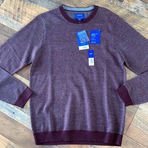 APT.9 SERIOUSLY SOFT MERINO SWEATER PLUM COLOR SIZE SMALL